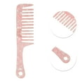 thumbnail image 2 of Unique Bargains 1 Pc Marble Handle Hair Comb Pink Acetate Sheet, 2 of 5