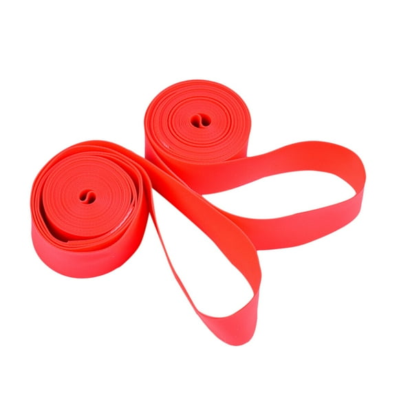 1 Pcs Tires Cushion Liners Puncture Proof Rim Strip Rim Tape Tires Protector Inner Tube for MTB Road Bike 26 Inches x 20mm (Red)