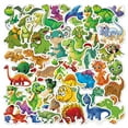 thumbnail image 1 of 50 pegatinas de dinosaurios, bonitas pegatinas impermeables de dibujos animados para niños, para papelería, equipaje, recompensas de enseñanza ER, 1 of 4