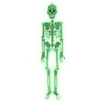 thumbnail image 6 of HOZVOMI Halloween Skeleton Decor - 20cm Mini Skeleton Toy, Luminous Fluorescent Green Skull Skeleton with Movable Joints, Plastic Spooky Prop for Halloween Party Decorations, Costume Parties, Cosplay, 6 of 9