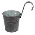 thumbnail image 1 of MesaSe Old Tin Flower Bucket Decor Vintage Balcony Flowerpot Metal Railing Hook Iron, 1 of 1