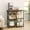 Coffee Station with Large Panel, variant on YANGLI Bakers Rack with Storage, Coffee Bar Cabinet with 8 Hooks & Door, Espresso
