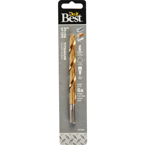 Do it Best 13/32 In. Titanium Drill Bit 220551DB