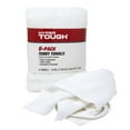 thumbnail image 3 of (4 pack) Hyper Tough 100% Cotton 14" x 17" All Purpose Terry Towels, 6 Pack, White Household Cleaning Cloths, 3 of 9