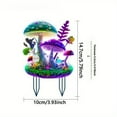 thumbnail image 3 of Kadlawus Under $5 ! Fluorescent Mushroom Garden Stakes Outdoor Decor Lawn Yard Accent Weather Resistant Easy Install Magical Theme, 3 of 6