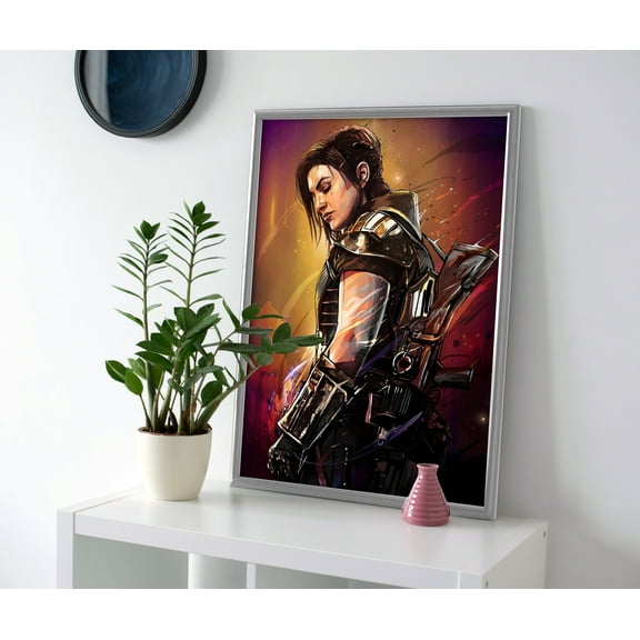 Mandolorian Cara Dune Poster or Canvas Wall Art