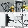 thumbnail image 5 of Vintage Metal Flower Pot Holder Stable Plant Stand Rack Display Garden Decor Shelf for Balcony Patio Yard Outdoor Indoor, 5 of 21