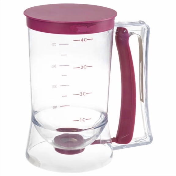 Chef Buddy 4-Cup Pancake Batter Dispenser,Purple