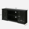 thumbnail image 4 of Farmhouse Coffee Bar Cabinet with Storage, 58’’Buffet Sideboard Cabinet with Sliding Barn Doors and 2 Adjustment Shelves, Kitchen Sideboard Cabinet for Dining Living Room, 4 of 5