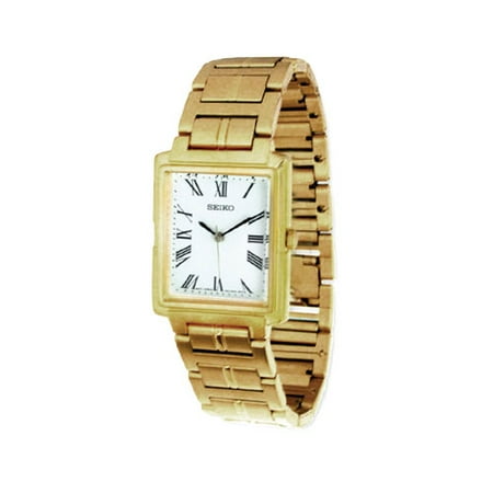Seiko Men's Gold-Tone Roman Numeral Face