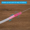 thumbnail image 5 of Uxcell 10"x3/8" Drinking Straw Cleaning Brush Reusable Pipe Tube Cleaner Brush Yellow 10Pcs, 5 of 6