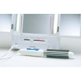 thumbnail image 5 of Jerdon Tri-Fold Makeup Mirror with Variable Light Settings, 5X- 1X Magnification, White-Model JGL9W, 5 of 10