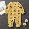thumbnail image 2 of Gubotare Baby Rompers Unisex Baby Boy Romper Summer Jumpsuit Newborn One Piece Outfit 0 3 6 9 12 18 24 Months (Yellow,1-3 Months), 2 of 4