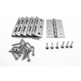 thumbnail image 1 of XJS Cabinet Stainless Steel Screw Mounted Door Hinges with mounting Screws (2.5" 6 Pcs), 1 of 4