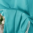 thumbnail image 5 of OVZME 42x63 Turquoise Sheer Curtains 2 Pack, 63 Inch Long Curtain Drapes for Living Room Bedroom, Rod Pocket Soft Voile Sheers for Home Decor, Each 42"Wx63"L, 5 of 7