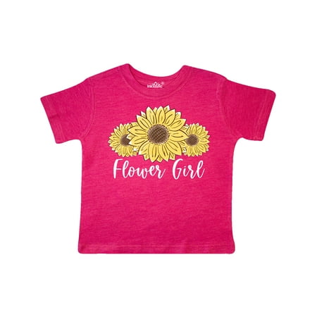 

Inktastic Flower Girl with Sunflowers Gift Toddler Boy or Toddler Girl T-Shirt