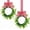 Multicolor, variant on 2 Pcs 12inch Mini Boxwood Wreaths Artificial Spring Summer Greenery Wreath for Front Door Farmhouse Kitchen Cabinet Wreaths with Burlap Ribbon for Porch Wall Window Decor