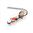 thumbnail image 3 of yeacher Chrome Telecaster Guitar Control Plate with Prewired 3-Way Switch for Fender Replacement, 3 of 6