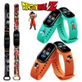 thumbnail image 2 of Correa de Goku de Dragon Ball para Mi Band 4, 3, 5, 6, pulsera deportiva de Graffiti de Anime, repuesto de alta calidad, regalo, 2 of 3