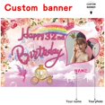 thumbnail image 2 of Banner para decoración de fiesta de cumpleaños AUBAO, diseño de princesa número 32, 2 of 7