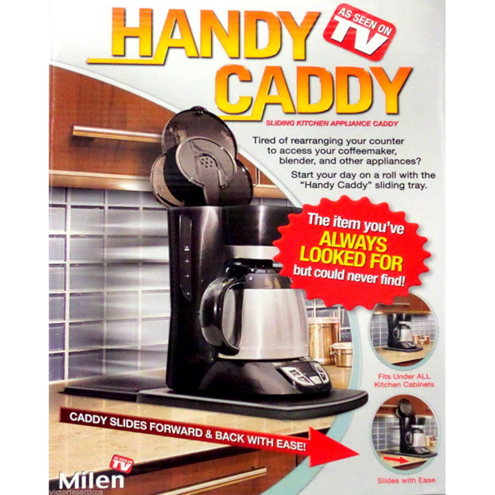 Handy Caddy Sliding Kitchen Appliance Caddy As Seen On TV Milen Coffee Maker 