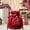 Red RD, variant on Xecvkr Christmas Gift Bags Fleece Drawstring Doll Sack Candy Flannel Cute Novelty Snack Holder Durable Reusable Expandable Bottom Kids Family Party Favor 5.9x5.11in 1pc
