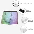 thumbnail image 3 of Fotbe Beautiful Glitter Calzoncillos Tipo Boxer con Bolsa de Soporte Total para Hombre, X-Temp Fresco, Transpirable y de Secado Rápido-Small, 3 of 5