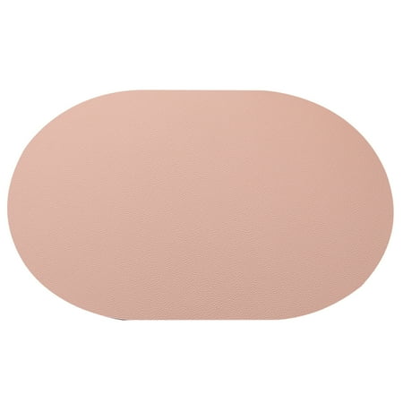 

AQQW Placemat Waterproof Heat Resistant Non slip Heat Insulation Dishwasher Safe Solid Color Oval Dining Table Decoration Pad Kitchen Supplies
