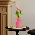 thumbnail image 4 of DefiDgd Plastic Short Necked Vase for Flowers Table Decor,Modern Decorative Vase,Suitable For Weddings Events Decoration Offices Home Decoration(Pink), 4 of 6