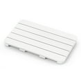 thumbnail image 1 of Costway 21.5" x 13.5" Bath Mat Waterproof HIPS Spa Shower Mat with Non Slip Foot Pads White, 1 of 10