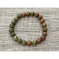thumbnail image 6 of Unakite Crystal Bead Bracelet 8mm, Wholesale Genuine Unakite Stretch Gemstone Bracelet, Gift for Men & Women (3), 6 of 9