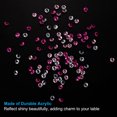 thumbnail image 3 of 4mm Acrylic Crystals Diamonds Wedding Table Scatter Vase Fillers Pink Clear 4000Pieces, 3 of 6