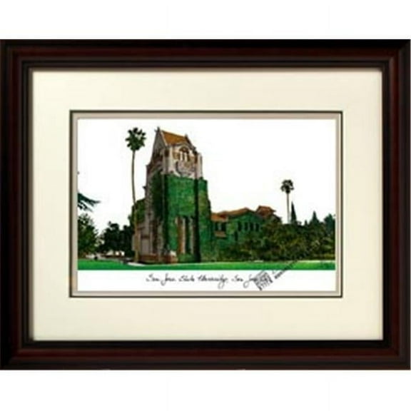Campus Images CA929R 18'' x 14'' San Jose State University Alumnus Lithograph Frame