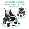 thumbnail image 6 of Vive Compact Electric Wheelchair – Foldable, Lightweight, Long-Range Mobility Aid, 6 of 10