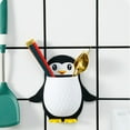thumbnail image 1 of Oleegame 1PC Spoon And Lid Rest Creative Carto Stocking Penguin Settings Kitchen Toilet Toothbrush Tool Turn Into The Box Wall Hanging Storing Shelf, 1 of 4