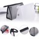 thumbnail image 1 of Necesera de aseo transparente para viajes, bolsa de maquillaje cosmético de PVC de 9,06x5,51x3,35 pulgadas con cremallera resistente - Accesorios de mano TSA para mujeres y hombres, 1 of 8