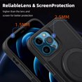 thumbnail image 6 of ELEHOLD Case for iPhone 12 Pro Max,  Magnetic Leather Case with 360°Rotatable Ring Stand [Compatible with MagSafe] Phone Case,Black, 6 of 6