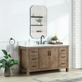 thumbnail image 4 of Javier 60" Bath Vanity in Spruce Antique Gray with White Grain Stone and Mirror, 4 of 19