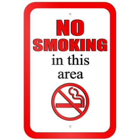 No Smoking in this Area Symbol Sign