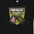 thumbnail image 4 of Inktastic Proud Military Daughter Soldier Hero Girls Baby T-Shirt, 4 of 5