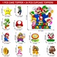 thumbnail image 2 of Decoraciones para pastel VAESCOL Mario, set de 25 piezas para cumpleaños, 2 of 4