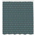 thumbnail image 3 of Ambesonne Geometric Shower Curtain, Nature Inspried Bloom, 69"Wx75"L, Blue Cream Black, 3 of 3