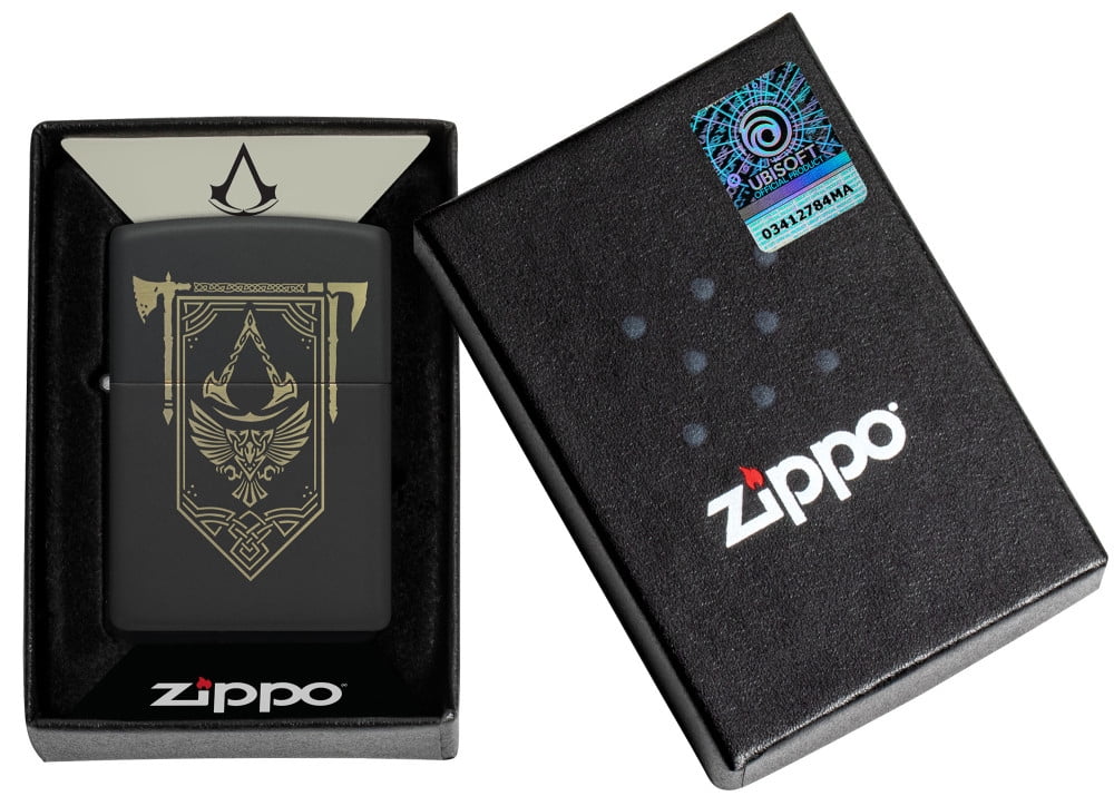 Zippo Assassin's Creed Design Black Matte Pocket Lighter