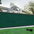 thumbnail image 7 of SUNLAX Privacy Fence Screen 5' x 10' Heavy Duty Mesh Fence Net Cover with Grommets for Patio Porch Pool Backyard Outdoor Chain Link Fence, Dark Green (Customized), 7 of 7