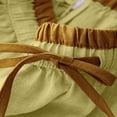 thumbnail image 4 of Women's Summer Casual Vintage Cotton Linen Blend Skirt High Waist Elastic Loose Fit Midi Drawstring Slit Yellow XL(XL), 4 of 8
