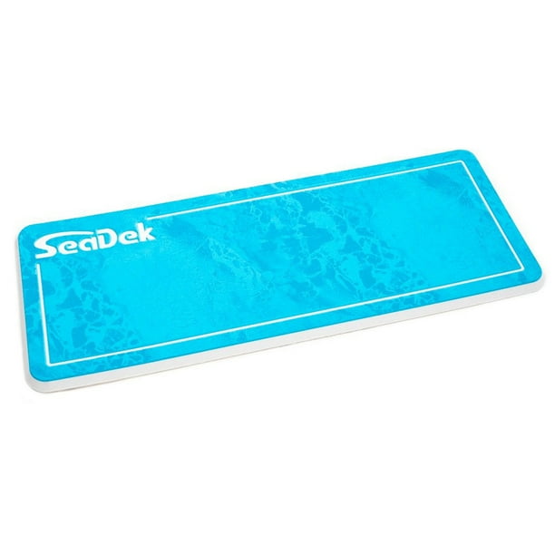 SeaDek 14" x 36" 20mm Dual Density Small Helm Pad Bahama Blue/White
