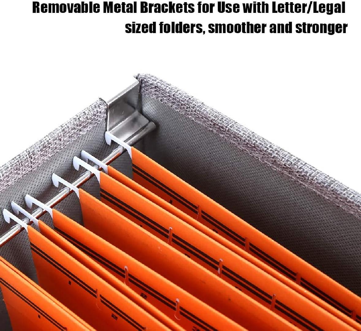 Upgraded Collapsible Hanging File Storage Box with Smooth Sliding Rail