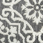 Nicole Miller New York Patio Country Danica Transitional Geometric Indoor/Outdoor Area Rug, Black/Grey, 79x102