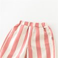 thumbnail image 6 of Baby Pants,Kids Baby Girl Minimalist Striped Pants Daily Elastic Waist Pants,Toddler Pants 3T,Pink,12-18 Months, 6 of 9