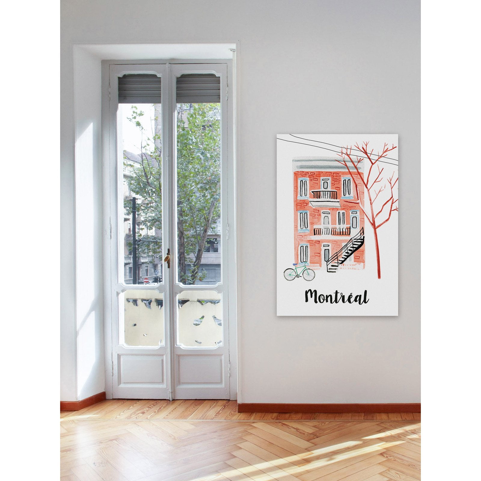 Marmont Hill "Montreal Apartment" by Molly Rosner Painting Print on Wrapped Canvas